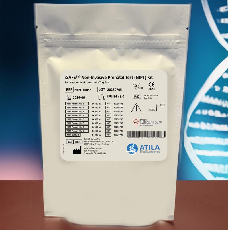 iSAFE™ NIPT System – For Detection of T21, T18, T13 & SCA with the 6-color naica® system (CE-IVDR)